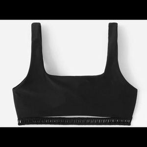 SHEIN Black Bikini Top